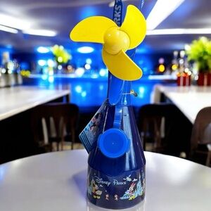 Disney Parks Mickey Mouse Misting Fan Cooling Water Spray Bottle With Lanyard
